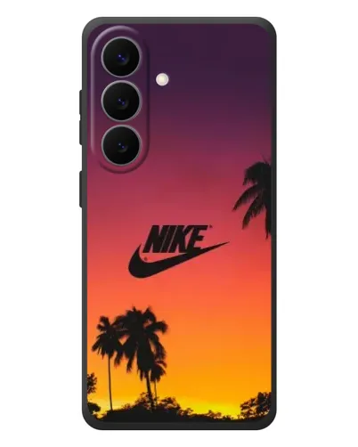 Чехол для Samsung Galaxy S26 Plus с картинкой «Nike на закате солнца»