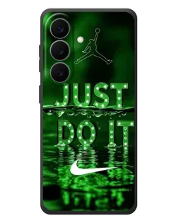 Чехол для Samsung Galaxy S26 Plus с картинкой «Зеленый неоновый Nike»