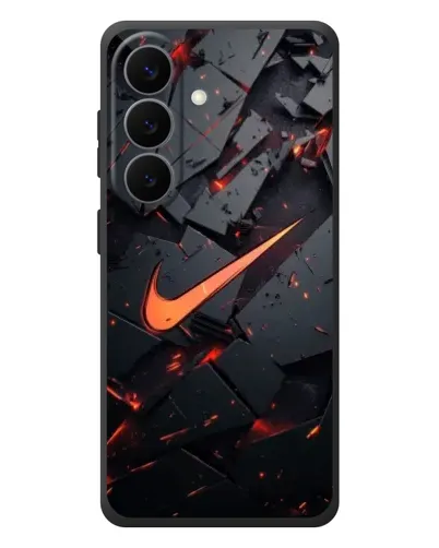 Чехол для Samsung Galaxy S26 Plus с картинкой «Nike — эффект разломов»