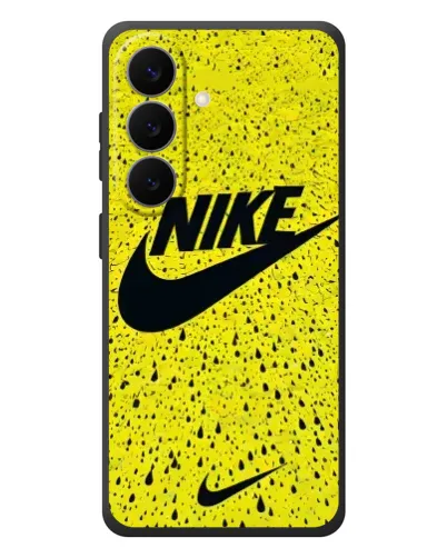 Чехол для Samsung Galaxy S26 Plus с картинкой «Желтый текстурный Nike»