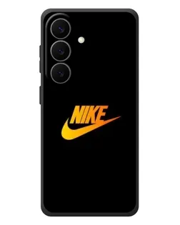 Чехол для Samsung Galaxy S26 Plus с картинкой «Золотой логотип Nike»