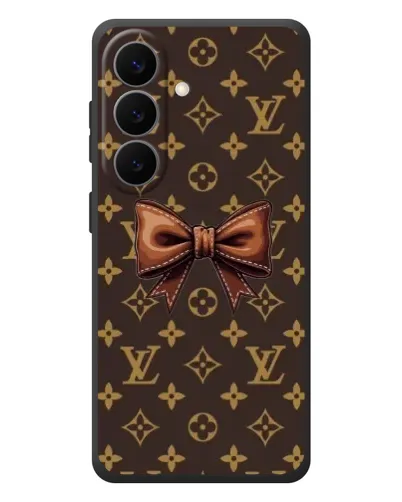 Чехол для Samsung Galaxy S26 Plus с картинкой «LV с бантом»