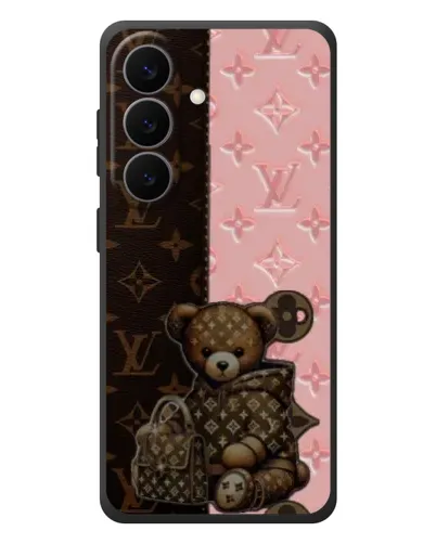 Чехол для Samsung Galaxy S26 Plus с картинкой «Мишка в стиле LV»