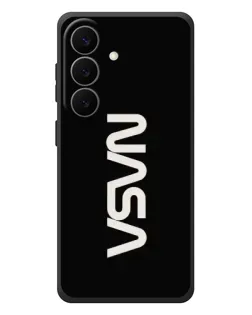 Чехол для Samsung Galaxy S26 Plus с картинкой «NASA — вертикальный логотип»