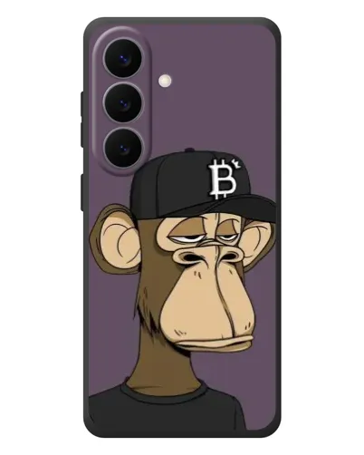 Чехол для Samsung Galaxy S26 Plus с картинкой «Bored Ape в кепке»