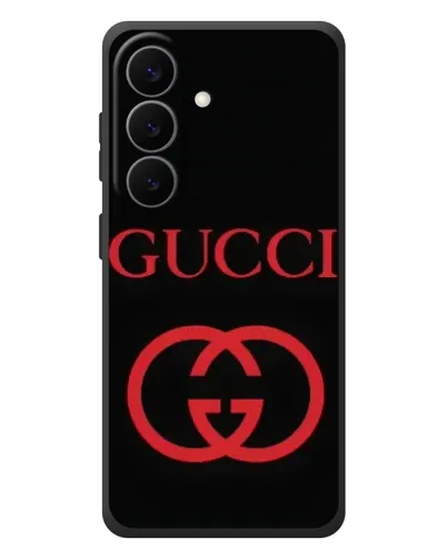 Чехол для Samsung Galaxy S26 Plus с картинкой «Gucci — красный логотип» Чехол для Samsung Galaxy S26 Plus с картинкой «Gucci — красный логотип»