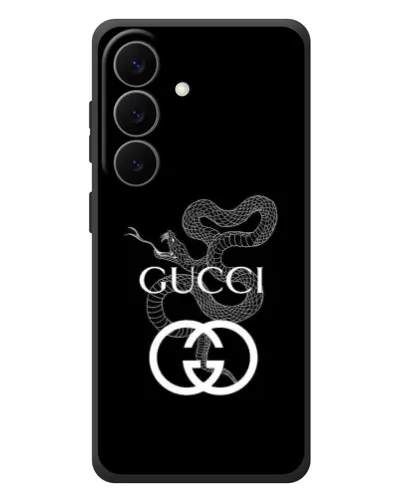 Чехол для Samsung Galaxy S26 Plus с картинкой «Gucci — серебряная змея» Чехол для Samsung Galaxy S26 Plus с картинкой «Gucci — серебряная змея»