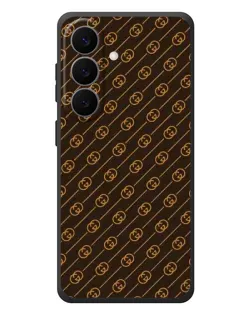 Чехол для Samsung Galaxy S26 Plus с картинкой «Gucci — золотые диагонали»