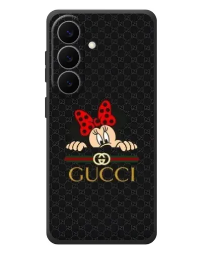 Чехол для Samsung Galaxy S26 Plus с картинкой «Минни Маус Gucci — черный» Чехол для Samsung Galaxy S26 Plus с картинкой «Минни Маус Gucci — черный»