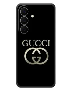 Чохол для Samsung Galaxy S26 Plus з картинкою «Gucci — золото на чорному»