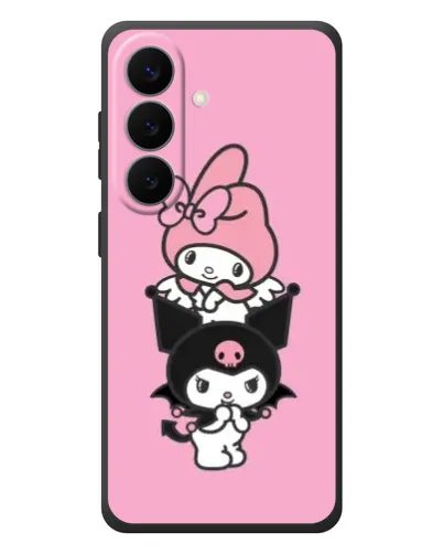 Чехол для Samsung Galaxy S26 Plus с картинкой «My Melody и Kuromi»