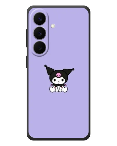 Чехол для Samsung Galaxy S26 Plus с картинкой «Kuromi — фиолетовый минимализм»