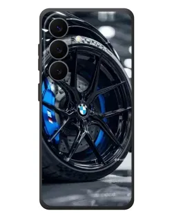 Чехол для Samsung Galaxy S26 Plus с картинкой «Колесо BMW вблизи»