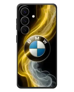 Чехол для Samsung Galaxy S26 Plus с картинкой «Золотистый дым BMW»