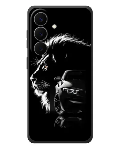 Чехол для Samsung Galaxy S26 Plus с картинкой «BMW и лев» Чехол для Samsung Galaxy S26 Plus с картинкой «BMW и лев»
