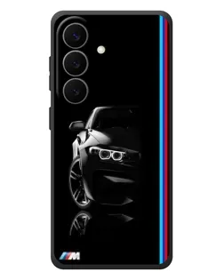 Чехол для Samsung Galaxy S26 Plus с картинкой «Силуэт BMW в темноте»