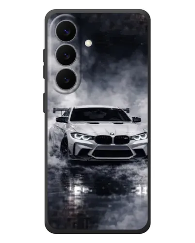 Чехол для Samsung Galaxy S26 Plus с картинкой «BMW сквозь туман» Чехол для Samsung Galaxy S26 Plus с картинкой «BMW сквозь туман»