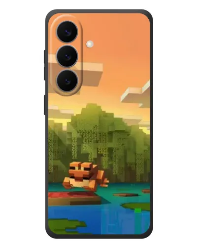 Чохол для Samsung Galaxy S26 Plus з картинкою «Майнкрафт захід сонця»