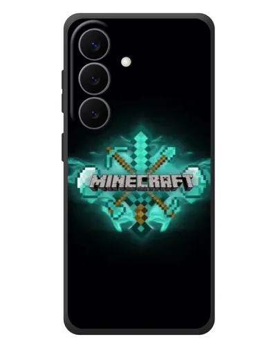 Чохол для Samsung Galaxy S26 Plus з картинкою «Minecraft Diamond лого»