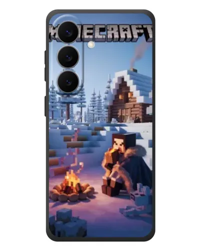 Чохол для Samsung Galaxy S26 Plus з картинкою «Зимовий Minecraft»