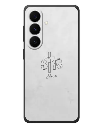 Чехол для Samsung Galaxy S26 Plus с картинкой «Иоанна 3:16 Крест»