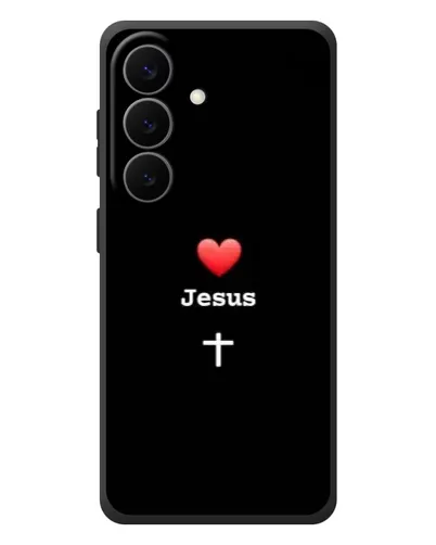 Чехол для Samsung Galaxy S26 Plus с картинкой «Сердце - Jesus»