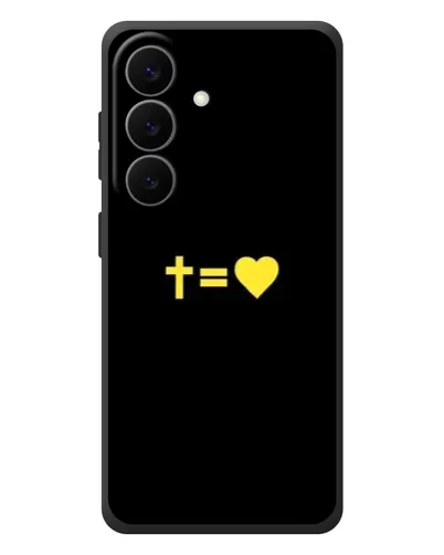 Чехол для Samsung Galaxy S26 Plus с картинкой «Сердце и Крест»