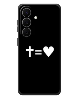 Чехол для Samsung Galaxy S26 Plus с картинкой «Крест и Сердце»