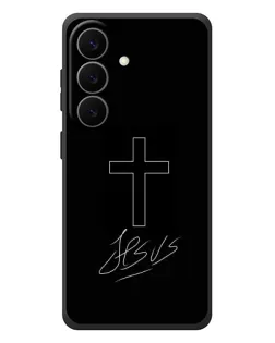 Чехол для Samsung Galaxy S26 Plus с картинкой «Графический крест Jesus»