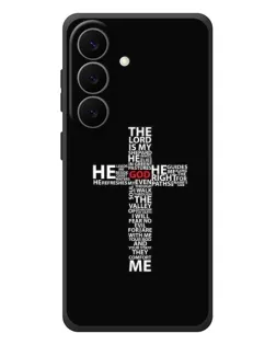 Чехол для Samsung Galaxy S26 Plus с картинкой «Текстовый крест»