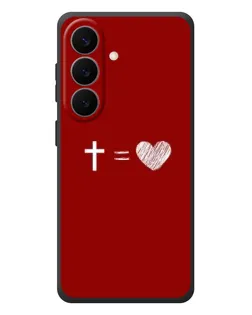 Чехол для Samsung Galaxy S26 Plus с картинкой «Уравнение любви»