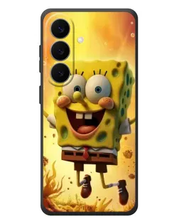 Чехол для Samsung Galaxy S26 Plus с картинкой «Губка Боб прыгает»