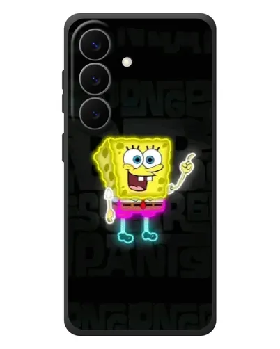 Чехол для Samsung Galaxy S26 Plus с картинкой «Неоновый Губка Боб»