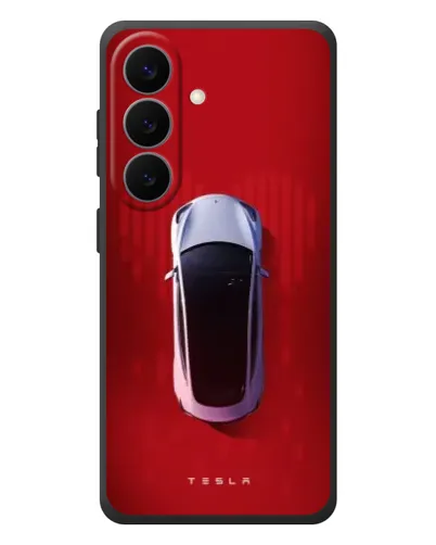 Чехол для Samsung Galaxy S26 Plus с картинкой «Tesla Top View» Чехол для Samsung Galaxy S26 Plus с картинкой «Tesla Top View»