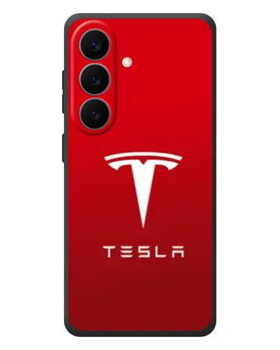 Чехол для Samsung Galaxy S26 Plus с картинкой «Tesla Red Classic» Чехол для Samsung Galaxy S26 Plus с картинкой «Tesla Red Classic»