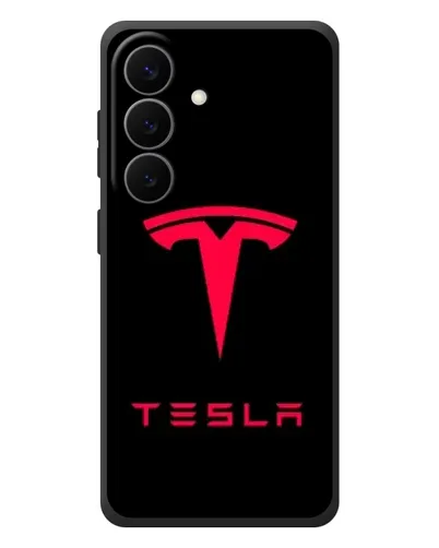 Чехол для Samsung Galaxy S26 Plus с картинкой «Tesla Red Logo» Чехол для Samsung Galaxy S26 Plus с картинкой «Tesla Red Logo»