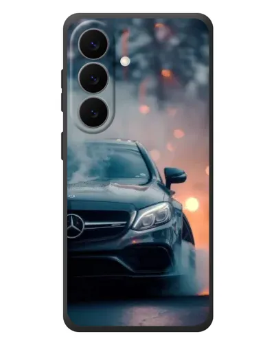 Чехол для Samsung Galaxy S26 Plus с картинкой «Mercedes — ночной город» Чехол для Samsung Galaxy S26 Plus с картинкой «Mercedes — ночной город»