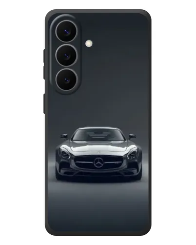 Чехол для Samsung Galaxy S26 Plus с картинкой «Mercedes на черном» Чехол для Samsung Galaxy S26 Plus с картинкой «Mercedes на черном»