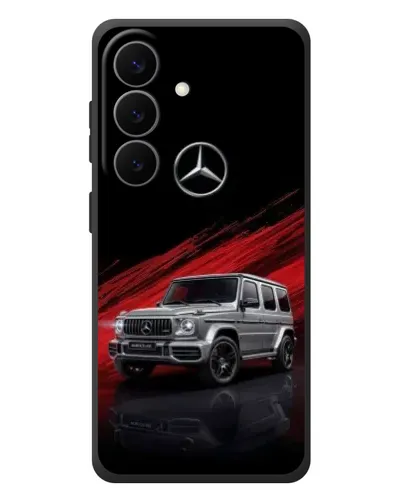 Чехол для Samsung Galaxy S26 Plus с картинкой «Mercedes G-Class красный» Чехол для Samsung Galaxy S26 Plus с картинкой «Mercedes G-Class красный»