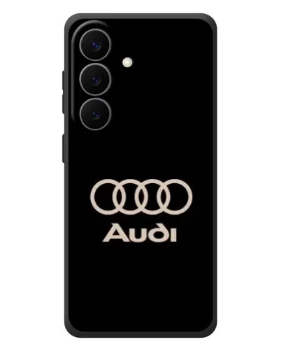 Чехол для Samsung Galaxy S26 Plus с картинкой «Audi — золотой логотип»