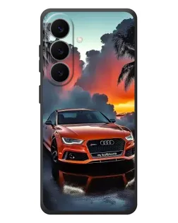 Чехол для Samsung Galaxy S26 Plus с картинкой «Audi — закат»