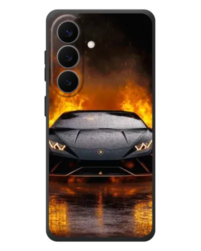 Чехол для Samsung Galaxy S26 Plus с картинкой «Lamborghini в огне» Чехол для Samsung Galaxy S26 Plus с картинкой «Lamborghini в огне»