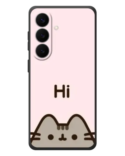 Чехол для Samsung Galaxy S26 Plus с картинкой «Пушин говорит Hi»