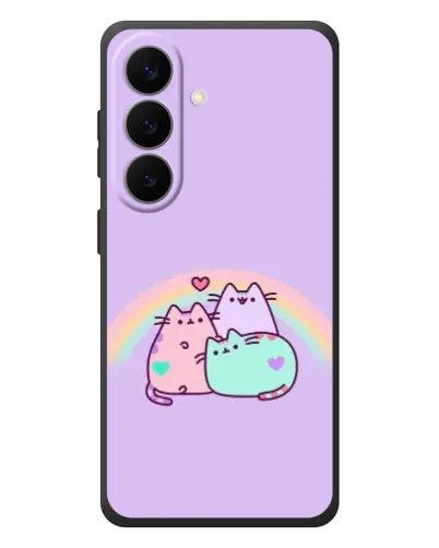 Чехол для Samsung Galaxy S26 Plus с картинкой «Радужные Пушины»