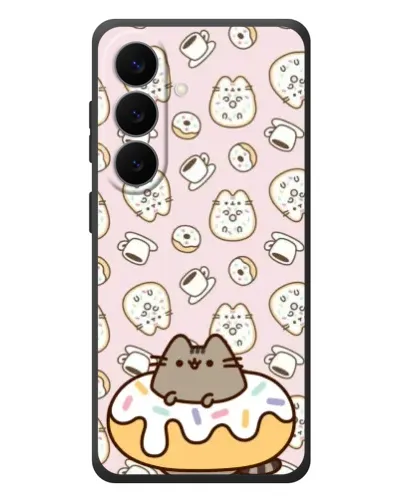 Чехол для Samsung Galaxy S26 Plus с картинкой «Пушин на пончике»