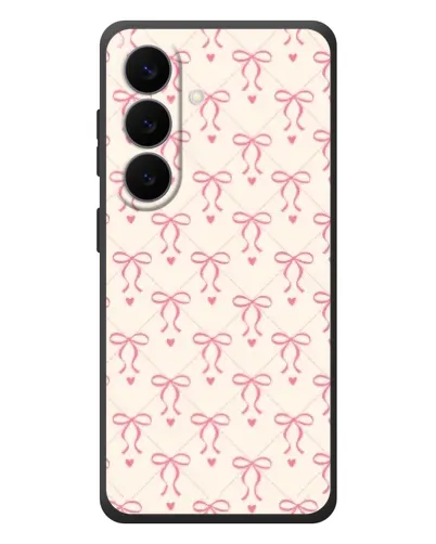 Чехол для Samsung Galaxy S26 Plus с картинкой «Розовые бантики Coquette» Чехол для Samsung Galaxy S26 Plus с картинкой «Розовые бантики Coquette»