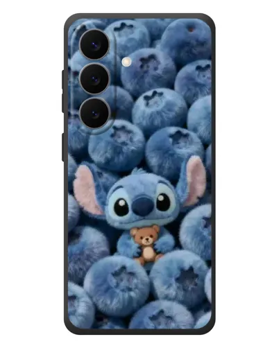 Чехол для Samsung Galaxy S26 Plus с картинкой «Стич и голубика»