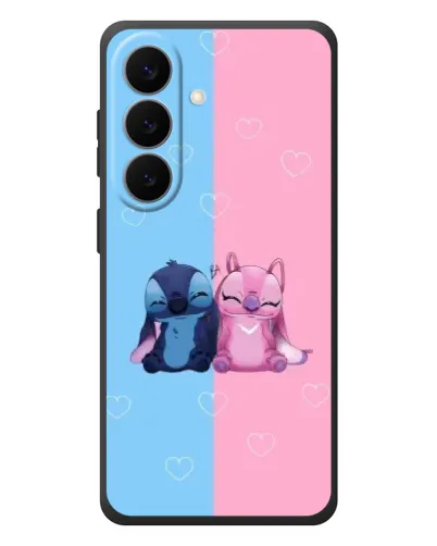 Чехол для Samsung Galaxy S26 Plus с картинкой «Stitch и Angel Love»