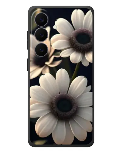 Чохол для Samsung Galaxy S26 Plus з картинкою «Білі маргаритки макро» Чохол для Samsung Galaxy S26 Plus з картинкою «Білі маргаритки макро»