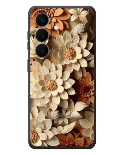 Чохол для Samsung Galaxy S26 Plus з картинкою «Бежевий флористичний декор» Чохол для Samsung Galaxy S26 Plus з картинкою «Бежевий флористичний декор»